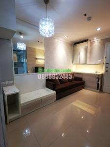 For RentCondoRama9, Petchburi, RCA : For rent, 1 bedroom, 13,000 baht, 37 sq m, 17th floor, Lumpini Place Condo, Rama 9, Ratchada.
