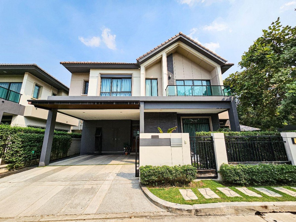 For SaleHouseBangna, Bearing, Lasalle : ⭐🚩Single detached house for sale, entire house, close to Mega Bangna, only 15 minutes, in the Bangkok Boulevard project, Bangkok Boulevard. Srinakarin-Bangna (Soi Nam Daeng) (H24011)