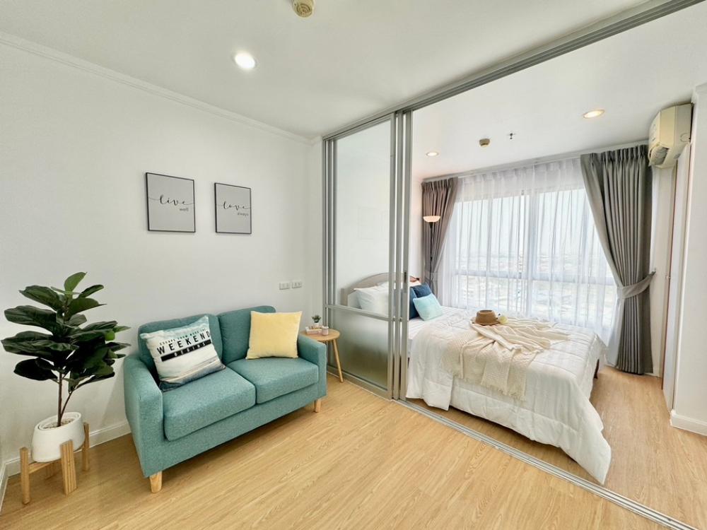 For SaleCondoChaengwatana, Muangthong : Condo Lumpini Ville Chaengwattana-Pak Kret Opposite Major View of the Chao Phraya River, close to the BTS, fully furnished, newly renovated, ready to move in, installment only 5 thousand/month (property code DX142)