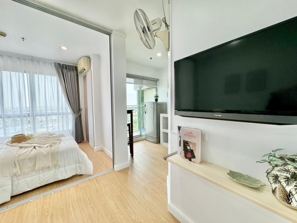 For SaleCondoChaengwatana, Muangthong : Condo Lumpini Ville Chaengwattana-Pak Kret Opposite Major Chao Phraya River view, close to the BTS, fully furnished, newly renovated, ready to move in, installment only 5 thousand/month (property code DX142)