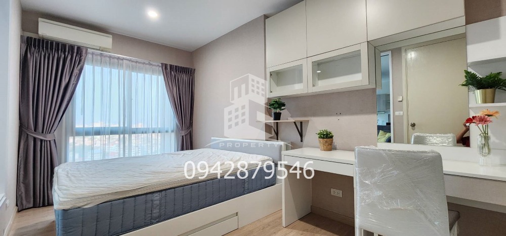 For RentCondoThaphra, Talat Phlu, Wutthakat : Condo for rent, Parkland Phetkasem Tha Phra, large room 37 sq m, 16th floor, east balcony. Fully furnished, ready to move in