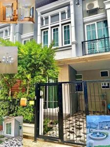 For RentTownhouseLadkrabang, Suwannaphum Airport : Mega Bangna Goldentown 2-story townhouse for rent ready to move in 16.sq.wa.128sq.m. 3A/C 3bed