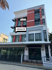For RentShophouseBangna, Bearing, Lasalle : Home office for rent, 4 floors, Bangna Road. There are 4 bedrooms, 4 bathrooms, parking for 4-5 cars, area 500 sq m. Monthly rental price 120,000 baht