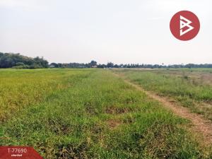 For SaleLandSing Buri : Empty land for sale, area 8 rai 1 ngan 77.5 square wah, Phrom Buri, Sing Buri