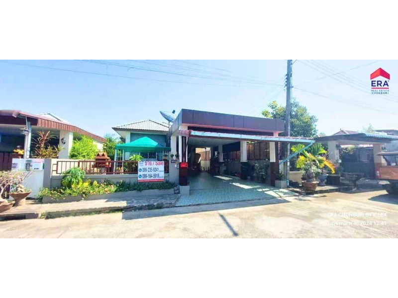 For SaleHousePrachin Buri : L080761 1-story detached house for sale, area 75 sq m, 3 bedrooms, 2 bathrooms, Kabin Buri, Prachin Buri