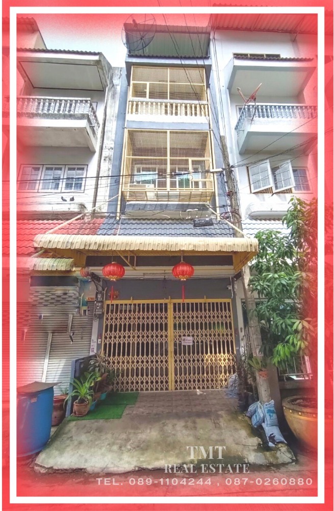For SaleShophouseRama 2, Bang Khun Thian : 3.5 storey shophouse with furniture Ready to move in, parking available.