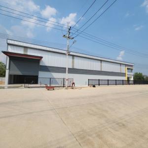 For SaleFactoryPathum Thani,Rangsit, Thammasat : New factory for sale, 1 rai, 988 sq m, purple area in Pathum Thani, Lam Luk Ka Khlong 9 area, suitable for every business. dark purple area Can do all kinds of factories The project has all types of utilities provided for completion.