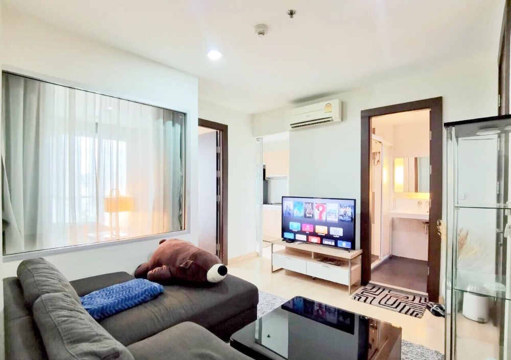 For RentCondoRatchadapisek, Huaikwang, Suttisan : For rent: RHYTHM Ratchada, 1 bedroom, 37 sq m., excellent condition, fully furnished, next to MRT Ratchadaphisek.