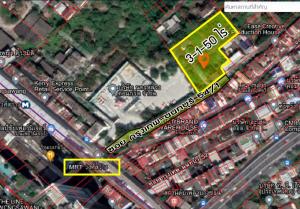 For SaleLandBang Sue, Wong Sawang, Tao Pun : #Land for sale Bangkok-Nonthaburi 54/1 Size 1,350 sq m. Entrance of the alley next to MRT Wong Sawang