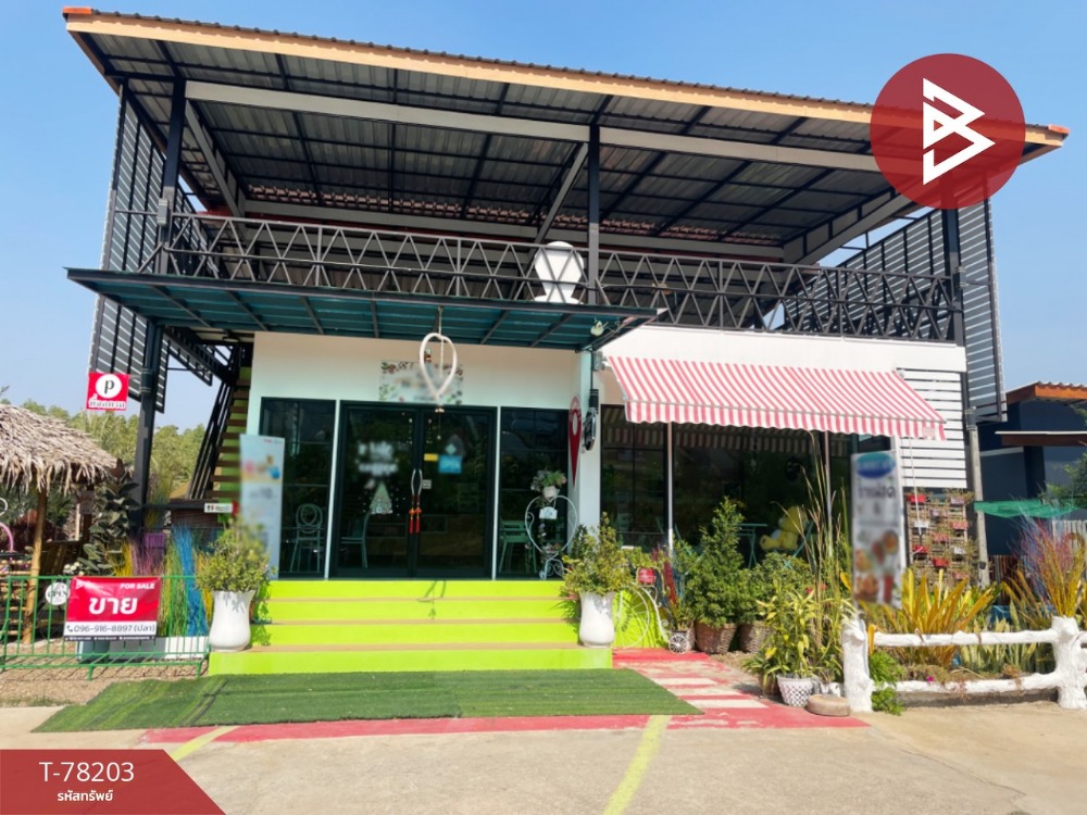 For SaleLandKanchanaburi : Land for sale with coffee shop business, Tha Maka District, Kanchanaburi, can proceed immediately.
