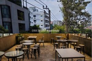 For RentShophouseRama9, Petchburi, RCA : Commercial building for rent, 2nd-3rd floors, Seri Village, Rama 9 41, next to the road, in Soi Seri Village, behind The Nine Rama 9 mall, convenient travel, suitable for an Office, Café.