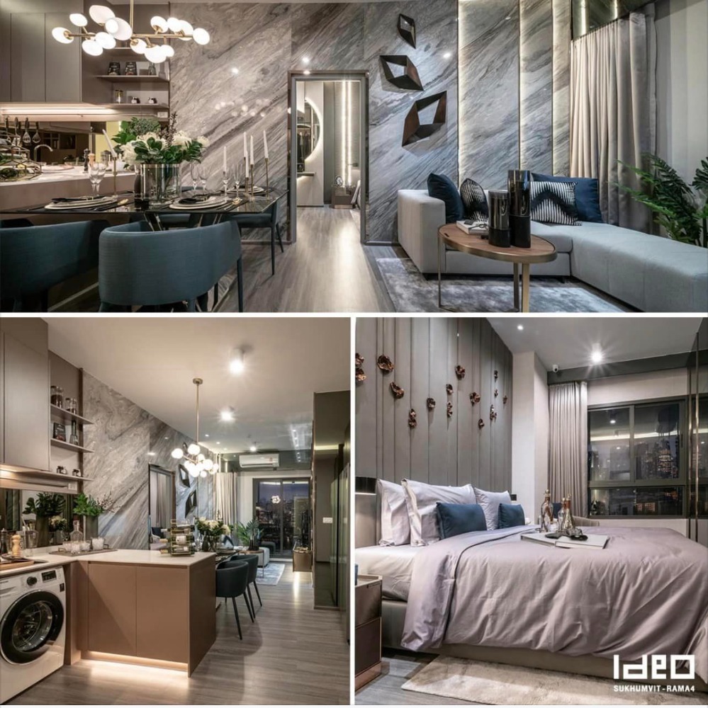 For SaleCondoOnnut, Udomsuk : urgent!! Selling before project opening, best price, IDEO Sukhumvit Rama 4, near BTS Phra Khanong, 2 bedrooms, width 65-75 sq.m., ceiling height 2.9 meters, starting price 9.1 million baht.