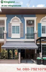 For RentTownhousePathum Thani,Rangsit, Thammasat : #For rent: 2-story townhouse, 3 bedrooms, new house, Italian style, with furniture. Golden Town Future-Rangsit Behind the future 20,000 baht/month
