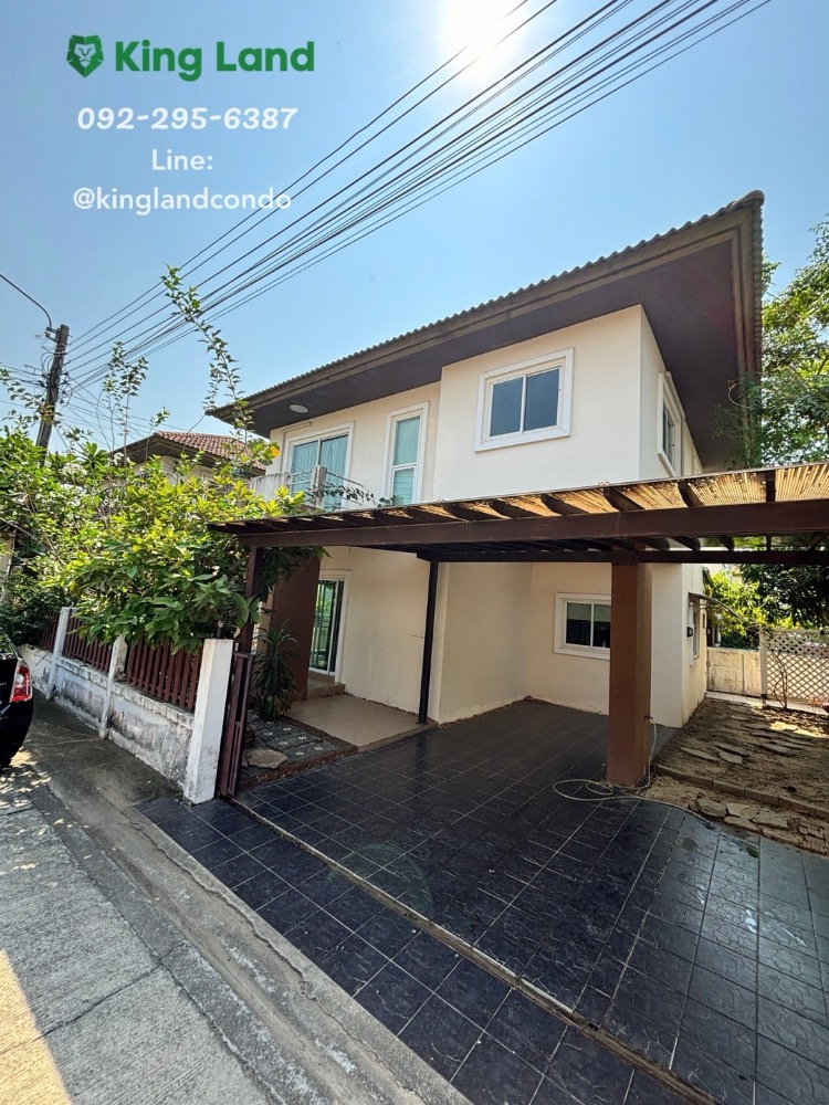 For RentHouseYothinpattana,CDC : 2-storey detached house for rent, 3 bedrooms #Dusit Grand Park along Khlong Song-Ramindra #Near Fashion Island 6 km. #Can raise animals for 19,500/month