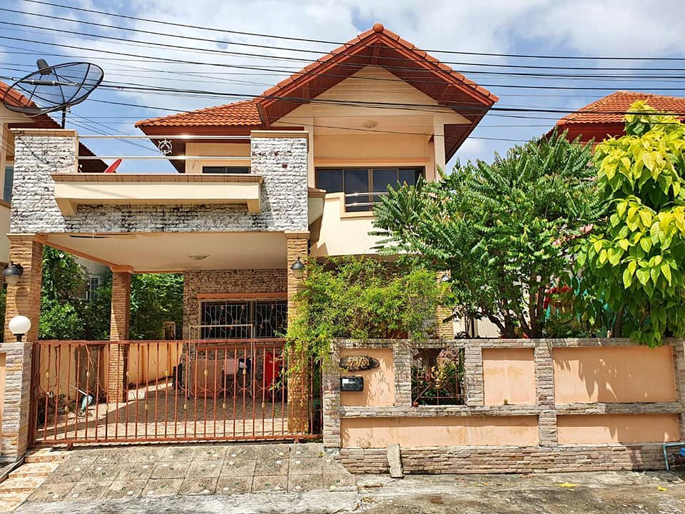 For RentHouseBang kae, Phetkasem : For rent, 2-story detached house, Arun Thong Sai 1, good location, near MRT Bang Khae.