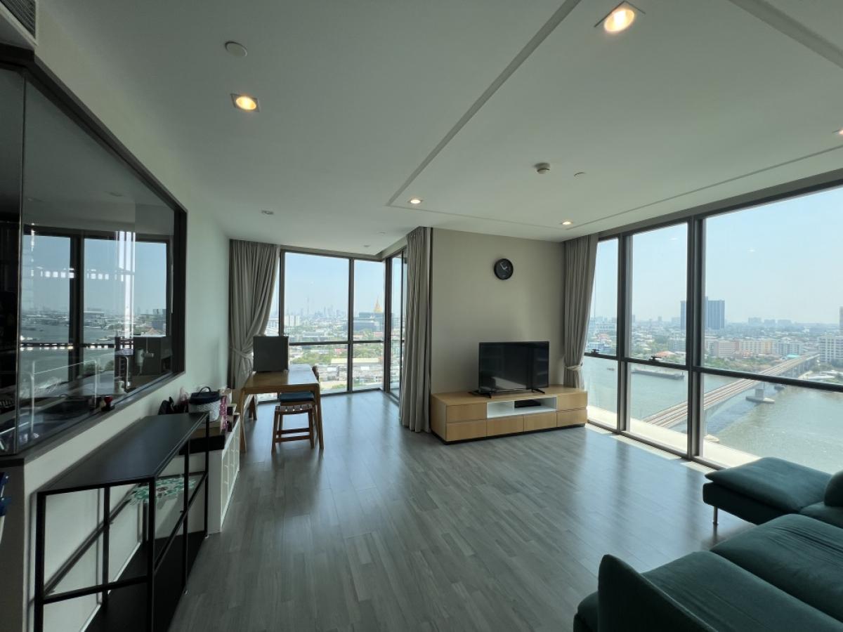 For RentCondoBang Sue, Wong Sawang, Tao Pun : FOR RENT : 333 Riverside 2 bed 2 bath 94 sqm corner room ,River view