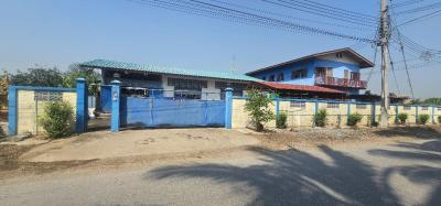 For SaleHousePhutthamonthon, Salaya : Single house for sale, new condition, 2 rai 36 sq m, with factory and fish pond, Lan Tak Fa, Nakhon Pathom.