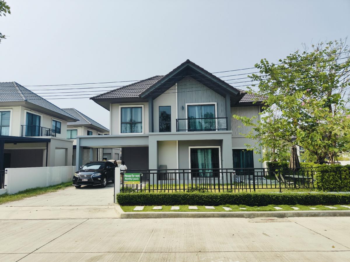 For RentHousePhutthamonthon, Salaya : 💥 Single house for rent, Pave pinklao salaya project (Pave Pinklao Salaya), rental price 45,000 baht.