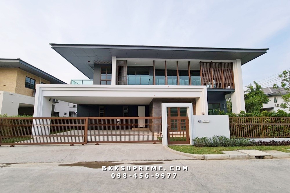 For RentHouseNawamin, Ramindra : (For rent) ** Single house, Setthasiri Phahon-Watcharaphon, next to the expressway, new house, corner house, near the central area **