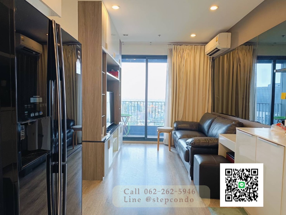 For RentCondoOnnut, Udomsuk : New room! Premium condo Ideo Mobi Sukhumvit 66, beautifully decorated room with built-ins, fully furnished, good view, complete common areas, near BTS Udomsuk, ready to move in.