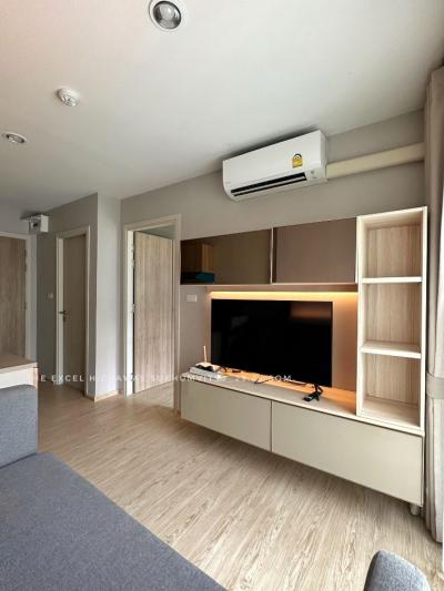For SaleCondoOnnut, Udomsuk : Condo for sale with tenant, swimming pool view, The Excel Hideaway Sukhumvit 50, 29.69 sq m., 1 bedroom, beautiful room, quiet, private, near BTS-expressway.