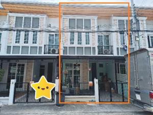 For SaleTownhouseLadkrabang, Suwannaphum Airport : 2-story townhome for sale, area 16.30 sq m, Golden Town 2 Bangna-Suan Luang, English style, next to the outer ring road. And near the department store, Dokmai Subdistrict, Prawet District, Bangkok