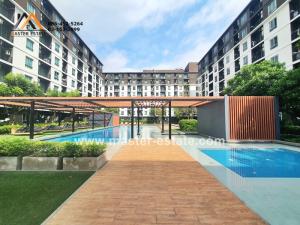 For SaleCondoRayong : The Parkland condo in the heart of Rayong city, 5th floor, area 30.29 sq m., with beautiful built-in furniture.