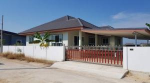 For SaleHouseCha-am Phetchaburi : New house for sale with land One-story house, area size 100 sq m., 3 bedrooms, 3 bathrooms, Chao Samran Beach, Phetchaburi Province #Chao Samran Beach #Phetchaburi #Land #New house