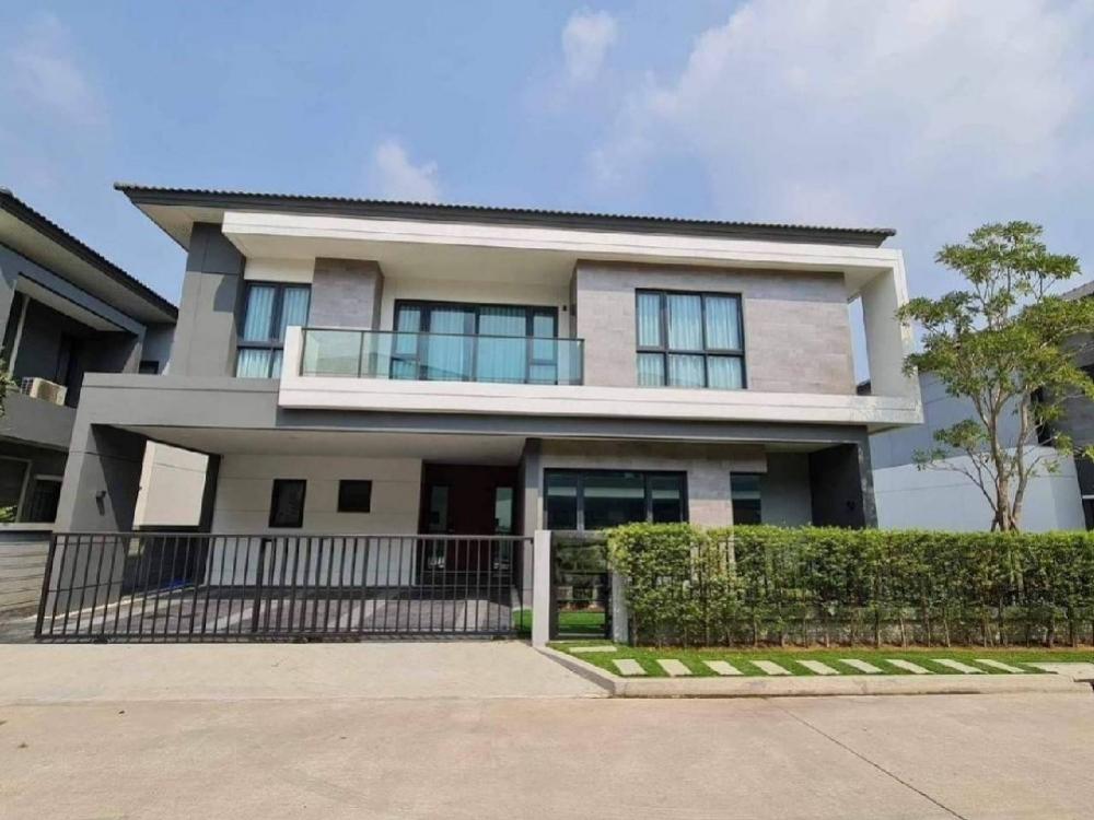 For RentHouseBangna, Bearing, Lasalle : For sale/rent The City The City Bangna, fully furnished, near the garden, project next to Mega Bangna (H24013)