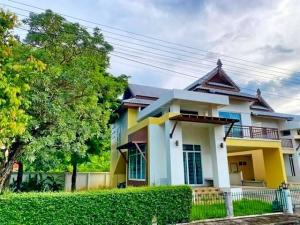 For RentHouseChiang Mai : never lived The house For rent 2-story house NongChom 88sq.wa. 170sq.m. Villa Maejo corner 3bed