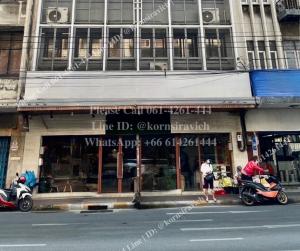 For RentShophouseYaowarat, Banglamphu : Commercial building for rent, 7 floors, 2 units connected to each other @MRT Sam Yot, 600 meters, between Yaowarat - Charoen Krung, tourist location.