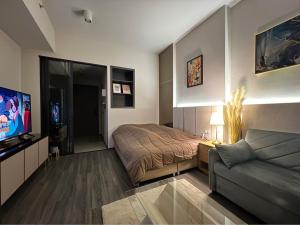 ให้เช่าคอนโดสยาม จุฬา สามย่าน : For Rent 1 bedroom Ideo Chula-Samyan Condo High floor Corner room Near MRT Samyan Fully furnished Ready to move in
