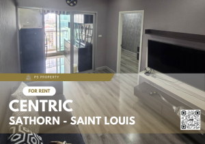 For RentCondoSathorn, Narathiwat : For rent ✨Centric Sathorn - Saint Louis✨ furniture, complete electrical appliances, near BTS St. Louis.