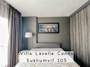 ขายคอนโดบางนา แบริ่ง ลาซาล : P31260224 ขาย/For Sale Condo  Villa Lasalle Sukhumvit 105 (วิลล่า ลาซาล สุขุมวิท 105)  1นอน 25.8ตร.ม ชั้น8 ห้องสวย เฟอร์ครบ พร้อมอยู่