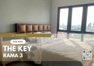 For RentCondoRama3 (Riverside),Satupadit : For rent ⭐The Key Rama 3⭐ near terminal21 mall and BTS Surasak, furniture, complete electrical appliances.