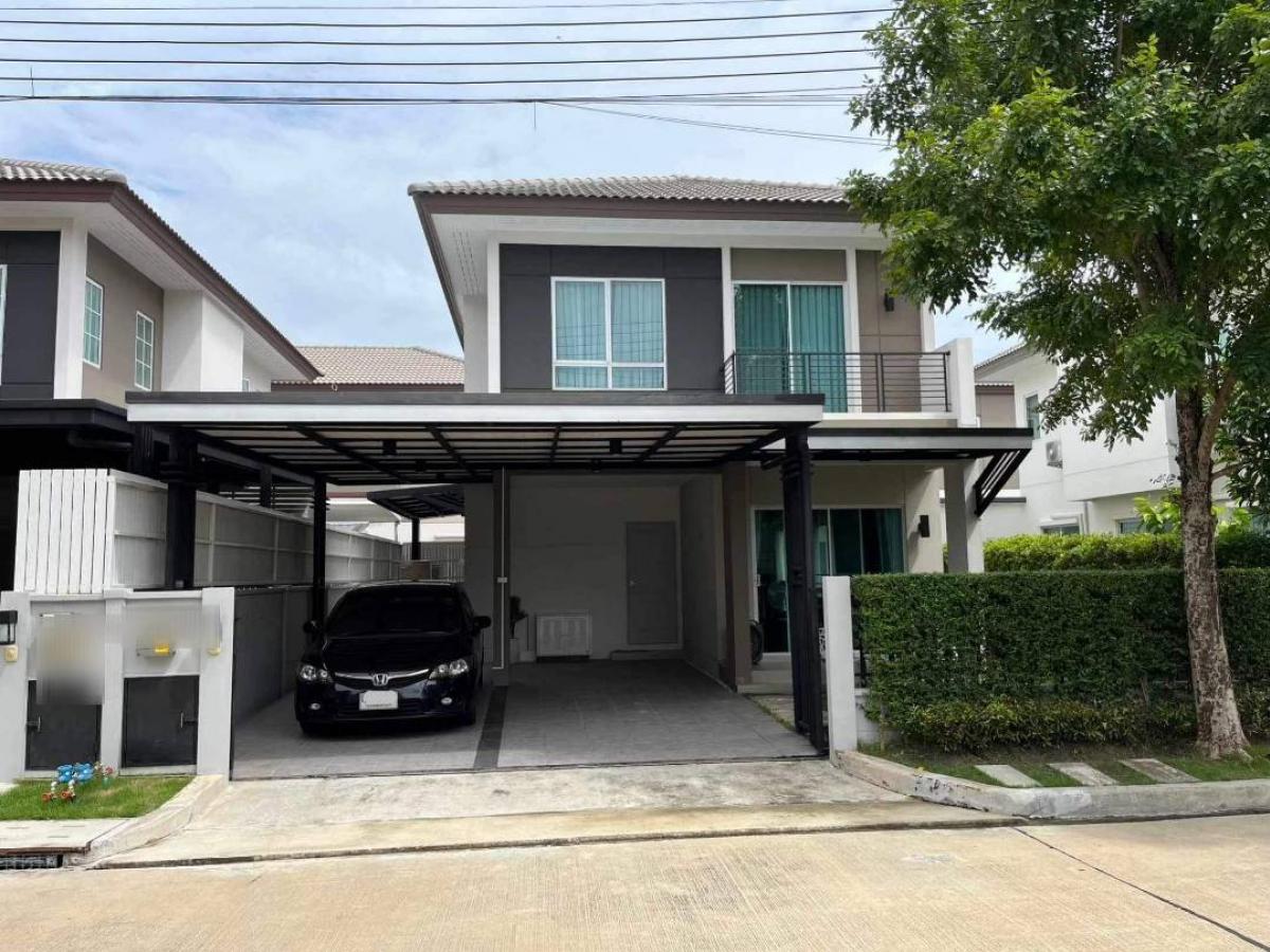 For RentHousePathum Thani,Rangsit, Thammasat : Single house for rent, Centro Phahon Yothin-Vibhavadi project, decorated and ready to move in, rent 50,000 baht/mo.