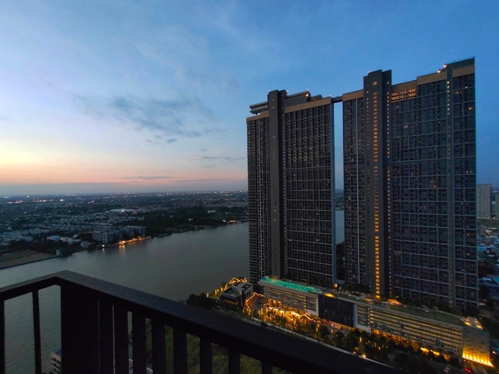 For RentCondoRattanathibet, Sanambinna : For rent, politan rive, 37th floor, size 30 sq m, beautifully decorated, river view, fully furnished, ready to move in.