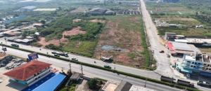 For SaleLandMahachai Samut Sakhon : Empty land for sale, Samut Sakhon Province, 8-2-14 rai, Phra Praton - Ban Phaeo Road, suitable for a project.