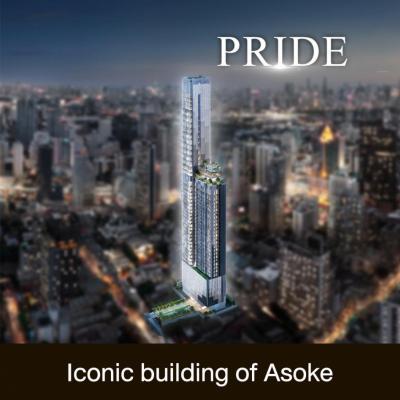 For SaleCondoSukhumvit, Asoke, Thonglor : Newly built condo in the heart of Asoke, selling down payment according to contract price, Cloud Sukhumvit 23.