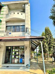 For RentShophouseVipawadee, Don Mueang, Lak Si : 3-story commercial building, corner room, beautifully decorated, for rent in Don Mueang-Bang Khen area, near Big C Chaengwattana, only 2.5 km.