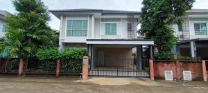 For RentHouseMin Buri, Romklao : Single house for rent, The Plan Ramkhamhaeng, beautifully decorated, air conditioned, fully furnished, 3 bedrooms, 3 bathrooms, rental price 40,000 baht per month.