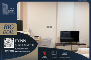 For RentCondoSukhumvit, Asoke, Thonglor : 🌿 Fynn Sukhumvit 31 🌿 Nice room!! fully furnished 🛏 1 Bed 1 Bath 37 Sq.m near MRT Sukhumvit