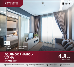 For SaleCondoLadprao, Central Ladprao : Good price, great location, Equinox Phahol-Vipha, beautiful view room, complete central area, near BTS Mo Chit.