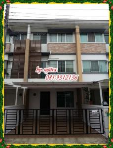 For RentTownhouseKaset Nawamin,Ladplakao : Townhome for rent, 3 floors, 22 sq m, beautiful, near The walk, Kaset-Nawamin Rd.
