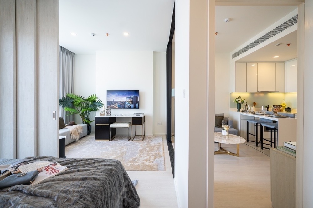 For SaleCondoKasetsart, Ratchayothin : [For Sale] Mazarine 41 sq.m. 1Bed Plus 23floor, complete set of furniture, unblocked view, make an appointment to view the room 0925456151 (Tim)