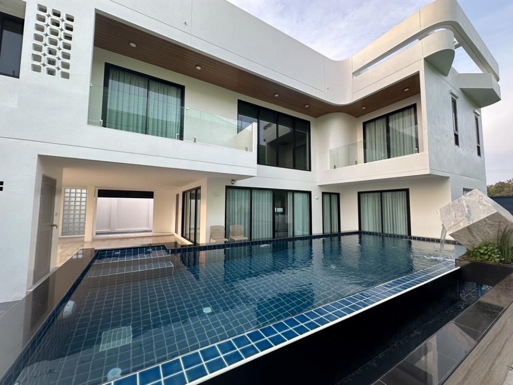 For SaleHouseChiang Mai : Pool villa for sale, modern style, Hang Dong zone, rice field view, near Lanna International.