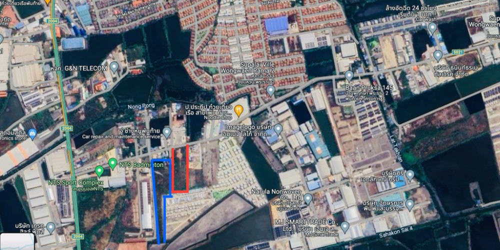 For SaleLandMahachai Samut Sakhon : (W0030) Land Fully filled and ready for use, Factory & house allowed Phanthai Norasing Subdistrict, Mueang Samut Sakhon District, Samut Sakhon Province. Contact and inquire at Line@ : @970taqgp