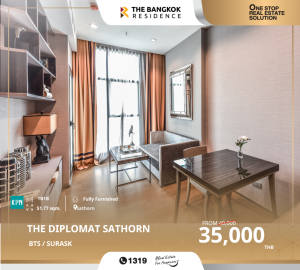 For RentCondoSathorn, Narathiwat : The Diplomat Sathorn, a luxury condo in the heart of the business district, near BTS Surasak station.