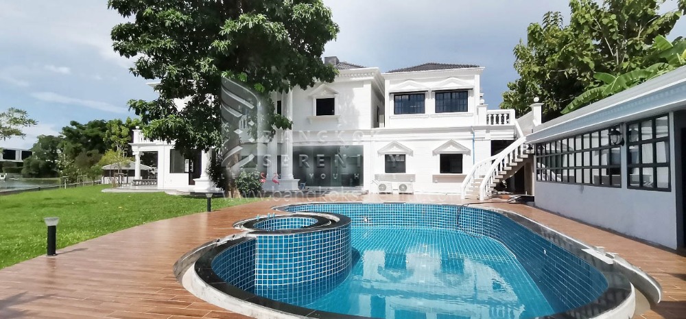 For RentHouseSamut Prakan,Samrong : Big house for rent with private pool in Bangna