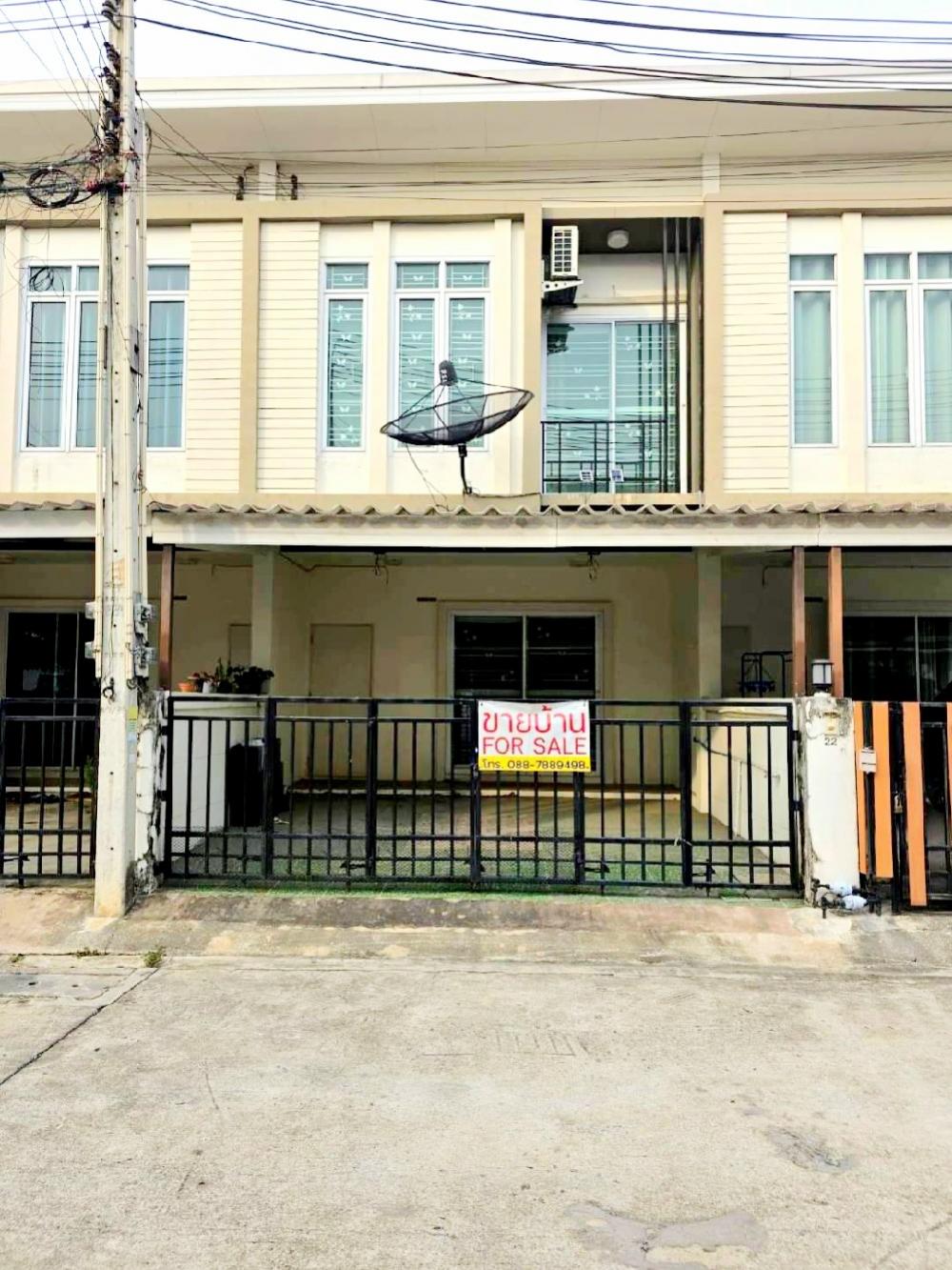 For SaleTownhousePattaya, Bangsaen, Chonburi : 2-story townhome for sale, 2 bedrooms, 2 bathrooms, Sriracha